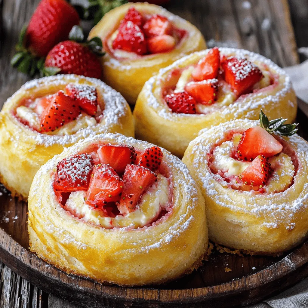 Strawberry Cheesecake Sweet Rolls Tasty and Simple Treat