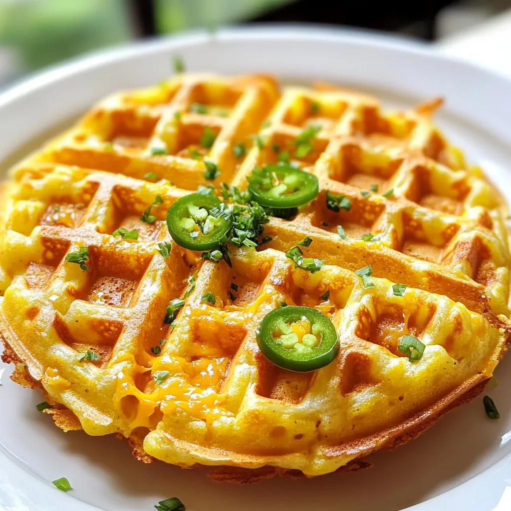 Cheddar Jalapeño Cornbread Waffles Flavorful Delight