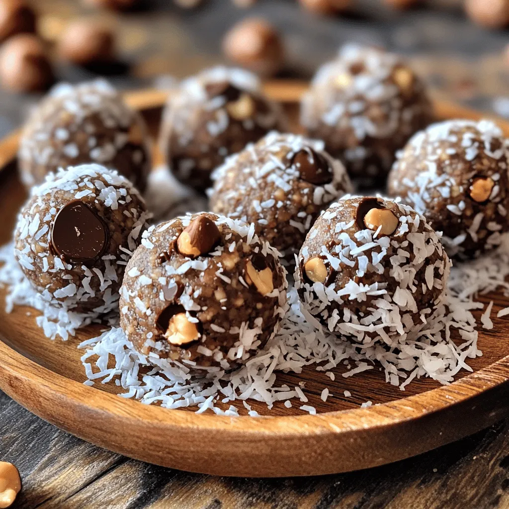 Chocolate Hazelnut Energy Balls Nutritious Snack Recipe