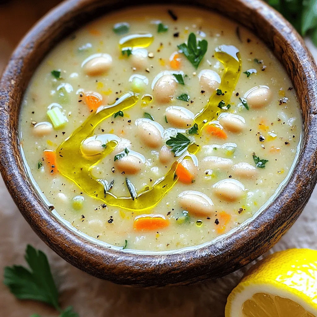Lemon Rosemary White Bean Soup Fresh and Flavorful Dish