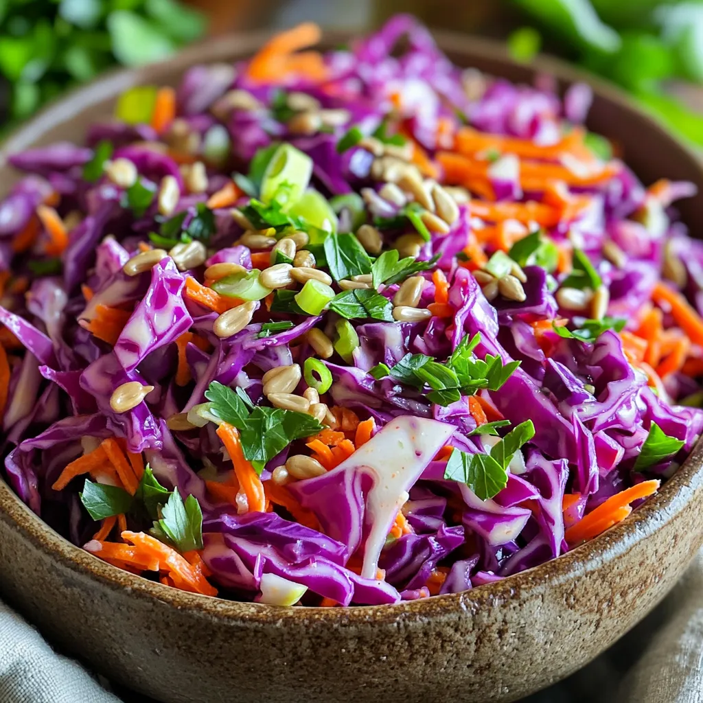 Red Cabbage Slaw is a Wholesome Side Dish Delight