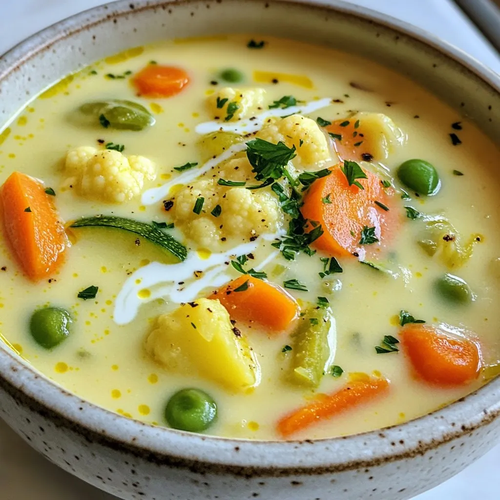 Creamy Vegetable Soup Simple and Savory Recipe