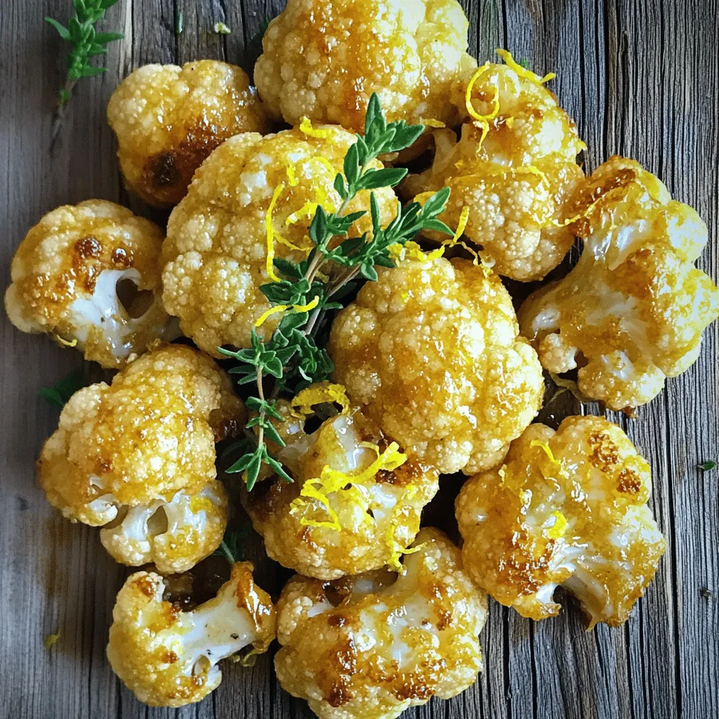 Lemon-Thyme Roasted Cauliflower Flavorful and Simple