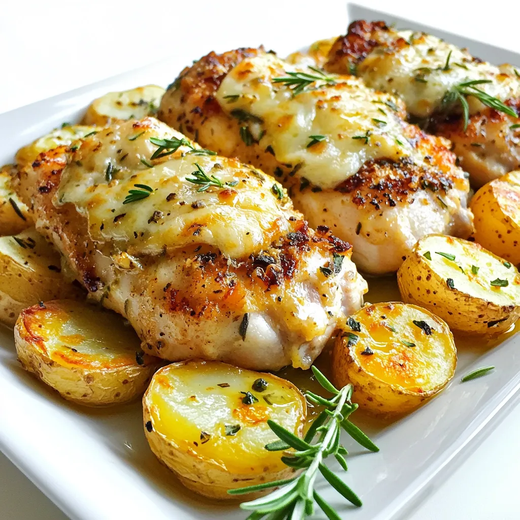 Garlic Parmesan Chicken and Potatoes Flavorful Dish