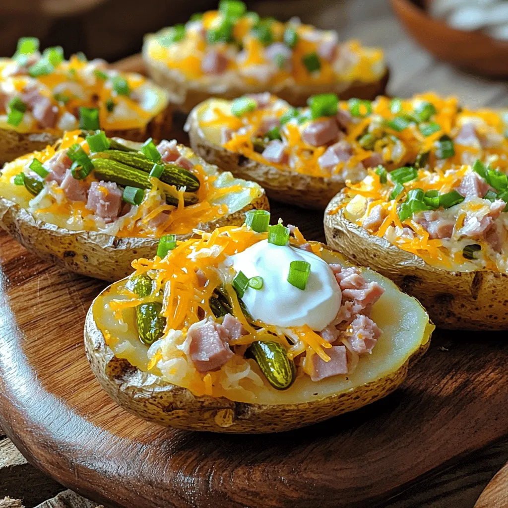 Ham and Pickle Potato Skins: A Flavorful Fusion