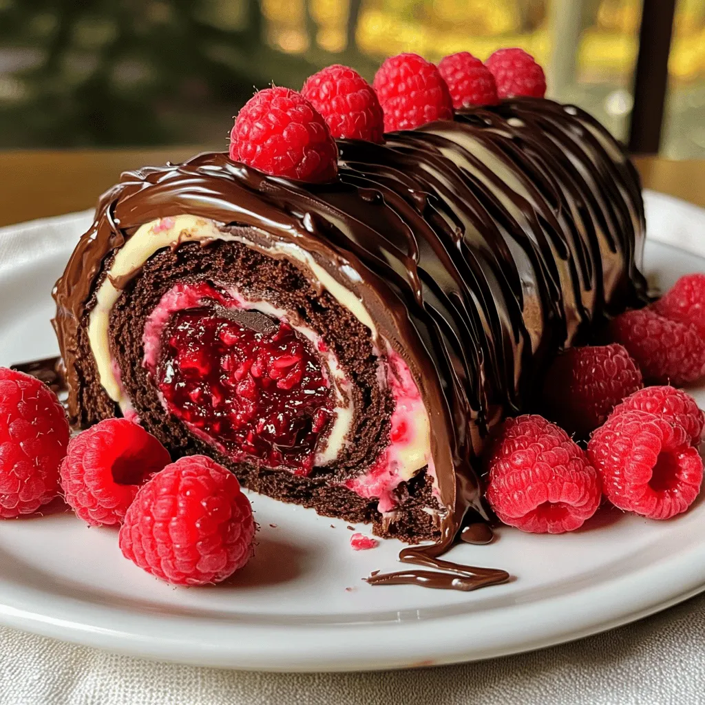 To create a delicious raspberry chocolate swiss roll, you need just a few simple ingredients. Here’s what you will need: