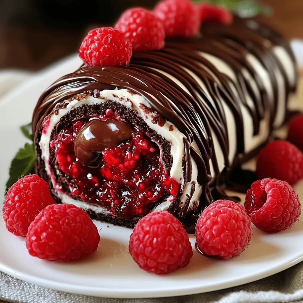 Delightful Raspberry Chocolate Swiss Roll Recipe
