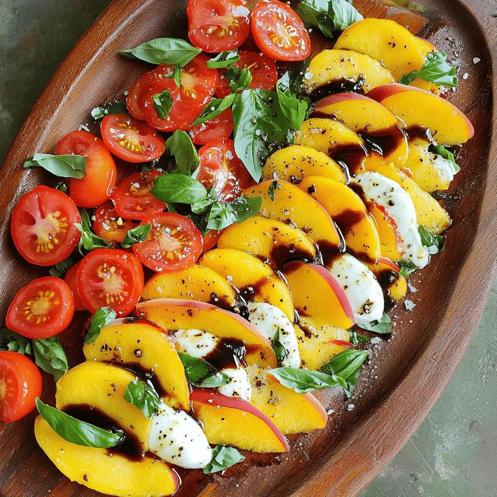 Peach Caprese Salad Vibrant Summer Delight Recipe