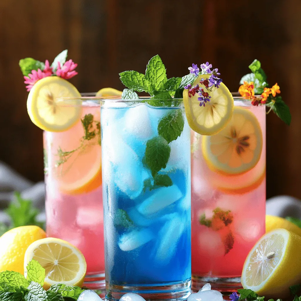 Color changing lemonade is a fun and tasty drink that surprises everyone. It changes from blue or purple to bright pink with just a little baking soda. This transformation happens because of a simple pH change. The butterfly pea flower powder gives the drink its beautiful color. When you add baking soda, it alters the acidity and changes the hue.