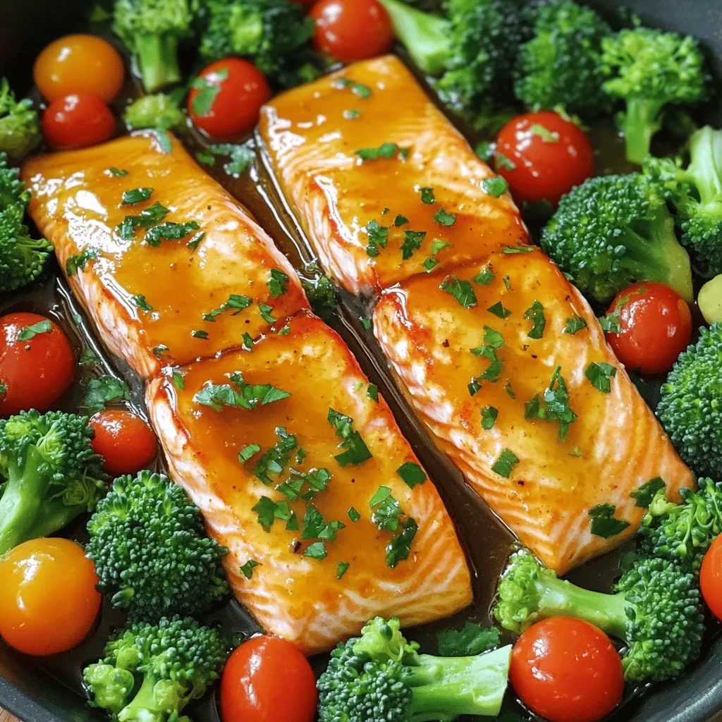 One Pan Honey Garlic Salmon Tasty Dinner Delight
