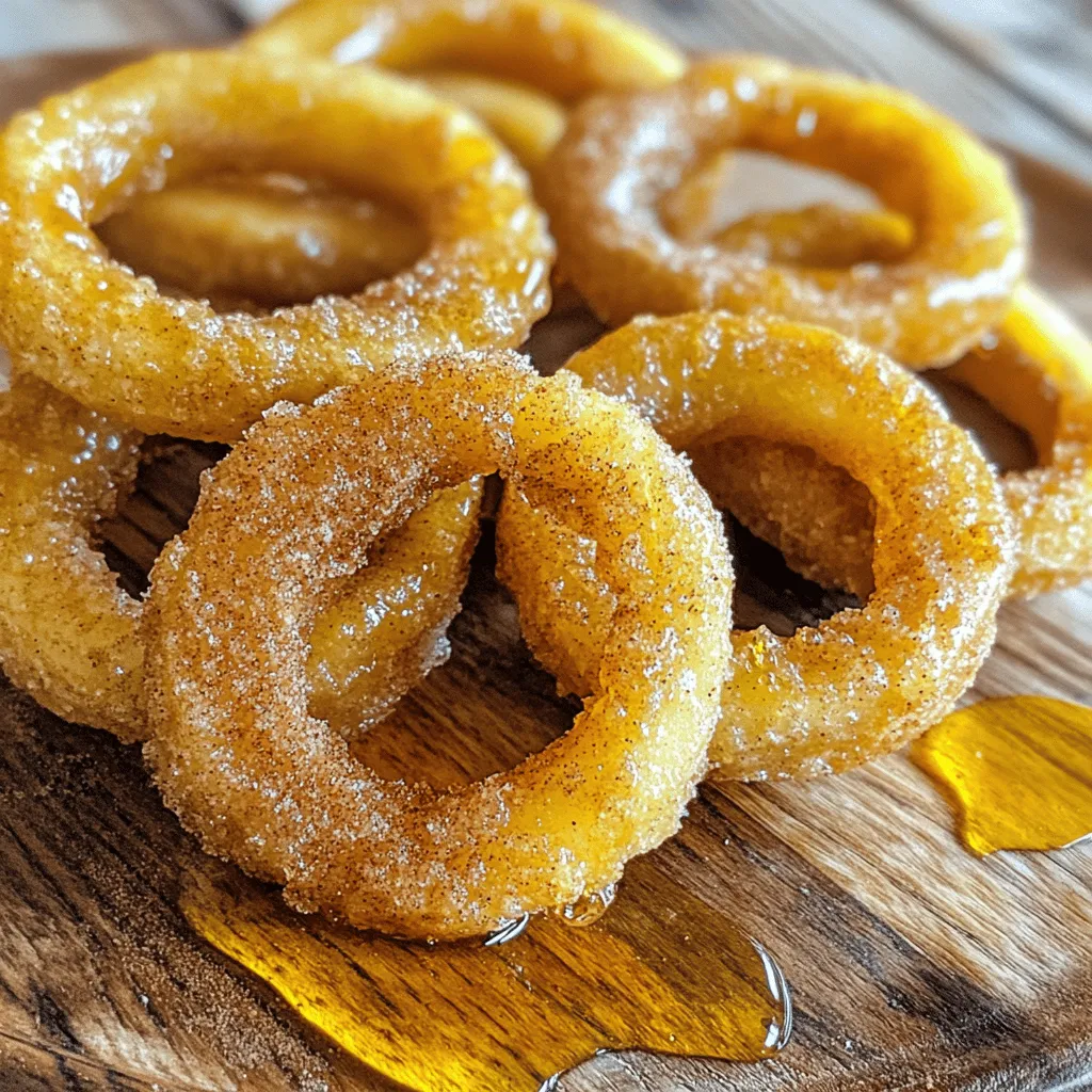 Fried Cinnamon Apple Rings Crispy Treat Delight