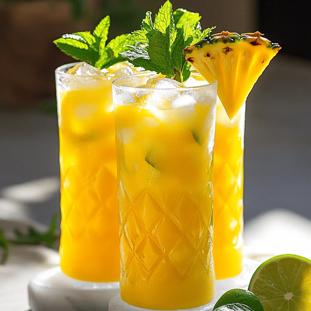 Pineapple Paradise Mocktail: A Tropical Refreshment to Savor
