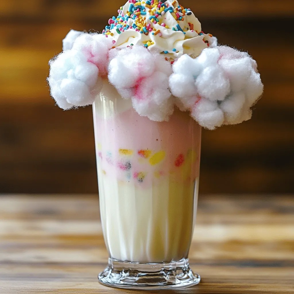 Cotton Candy Milkshake Fun and Flavorful Treat Recipe