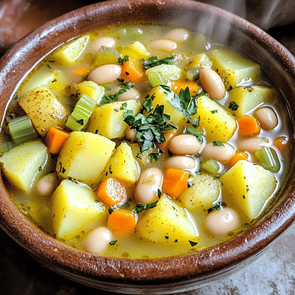 Potato and Bean Soup Hearty and Comforting Dish