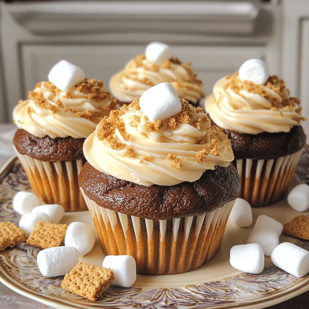 - 1 cup all-purpose flour - 1 teaspoon baking powder - 1/2 teaspoon baking soda - 1/4 teaspoon salt - 1/2 cup unsweetened cocoa powder - 1/2 cup granulated sugar - 1/2 cup brown sugar, packed - 1/2 cup unsalted butter, melted - 2 large eggs - 1 teaspoon vanilla extract - 1/2 cup buttermilk - 1 cup mini marshmallows - 1/2 cup graham cracker crumbs - 1/2 cup chocolate chips