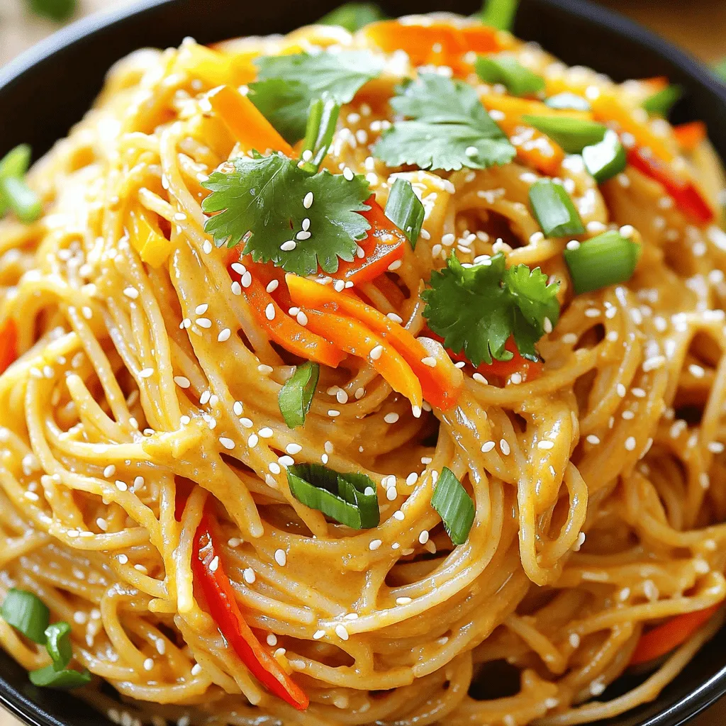 Minute Spicy Peanut Noodles Quick and Tasty Meal