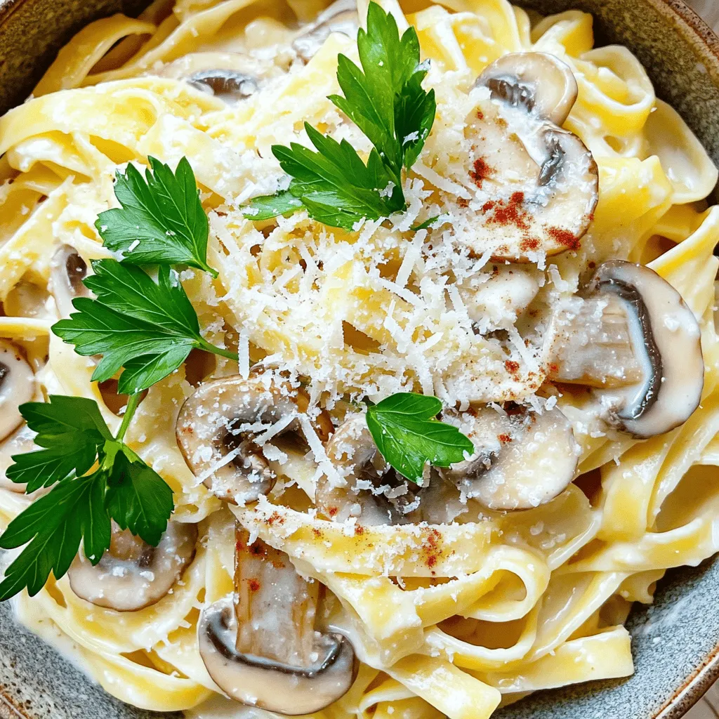 Creamy Bacon Mushroom Pasta Rich and Simple Dinner