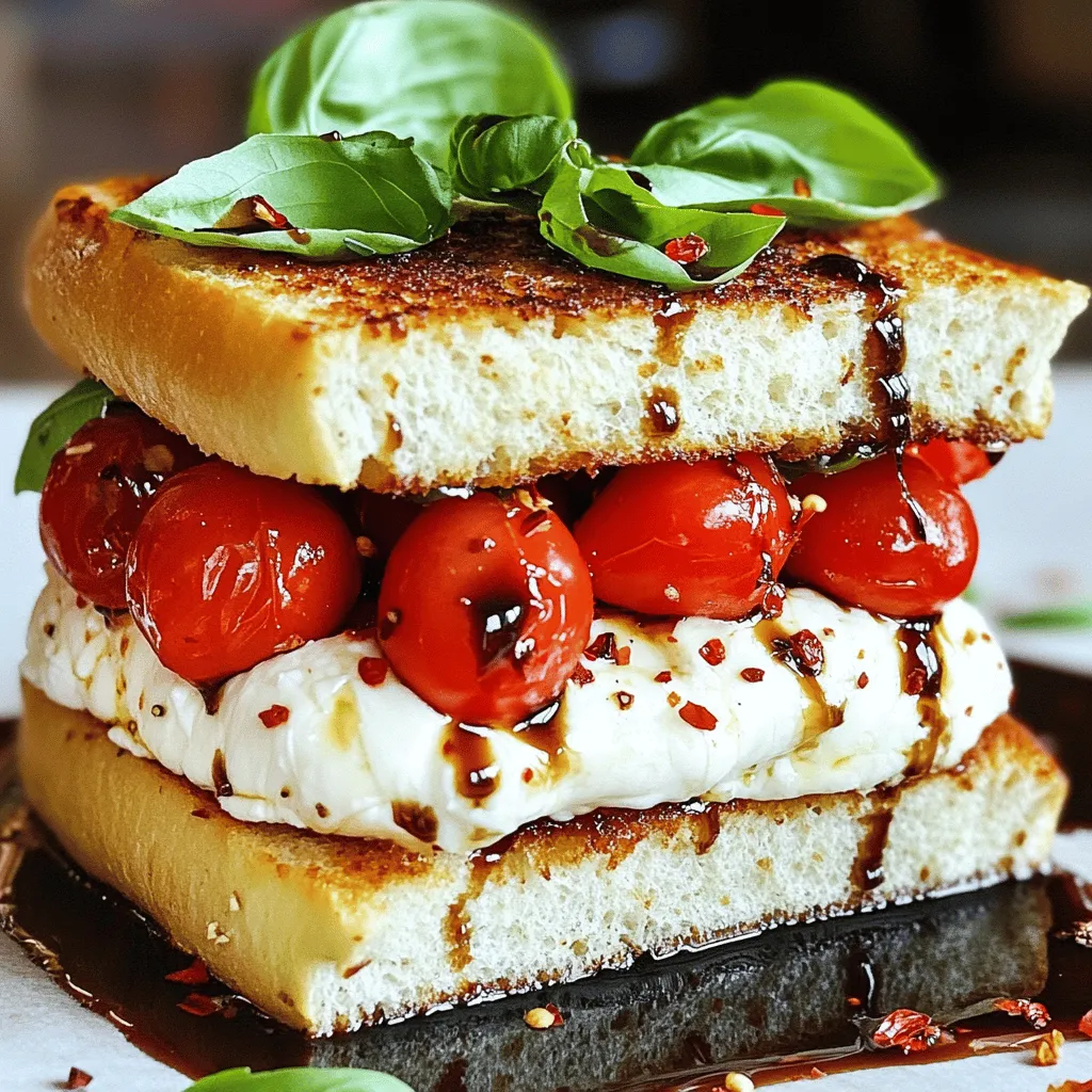 Irresistible Burrata Caprese Sandwich Delightful Recipe