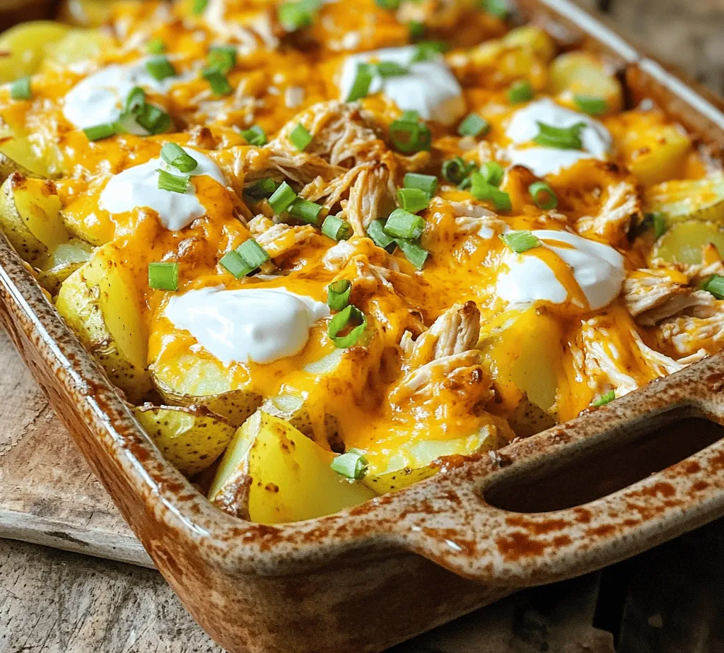 Buffalo Chicken Roasted Potato Bake is a delicious and hearty dish that brings together the iconic flavors of buffalo chicken with the comforting texture of roasted potatoes. This recipe is perfect for family dinners, game days, or casual gatherings with friends, making it a versatile addition to your culinary repertoire. The combination of spicy buffalo sauce, tender chicken, and crispy roasted potatoes creates a satisfying meal that is sure to please even the pickiest eaters.