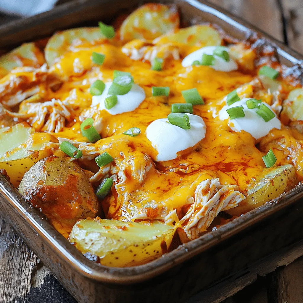 Buffalo Chicken Roasted Potato Bake: A Hearty Delight