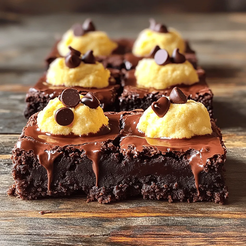 Fudgy Chewy Brookies Irresistible Chocolate Delight