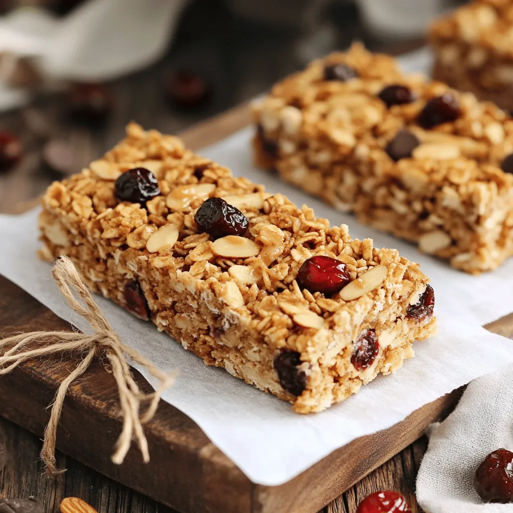 Cherry Almond Granola Bars Tasty and Simple Snack