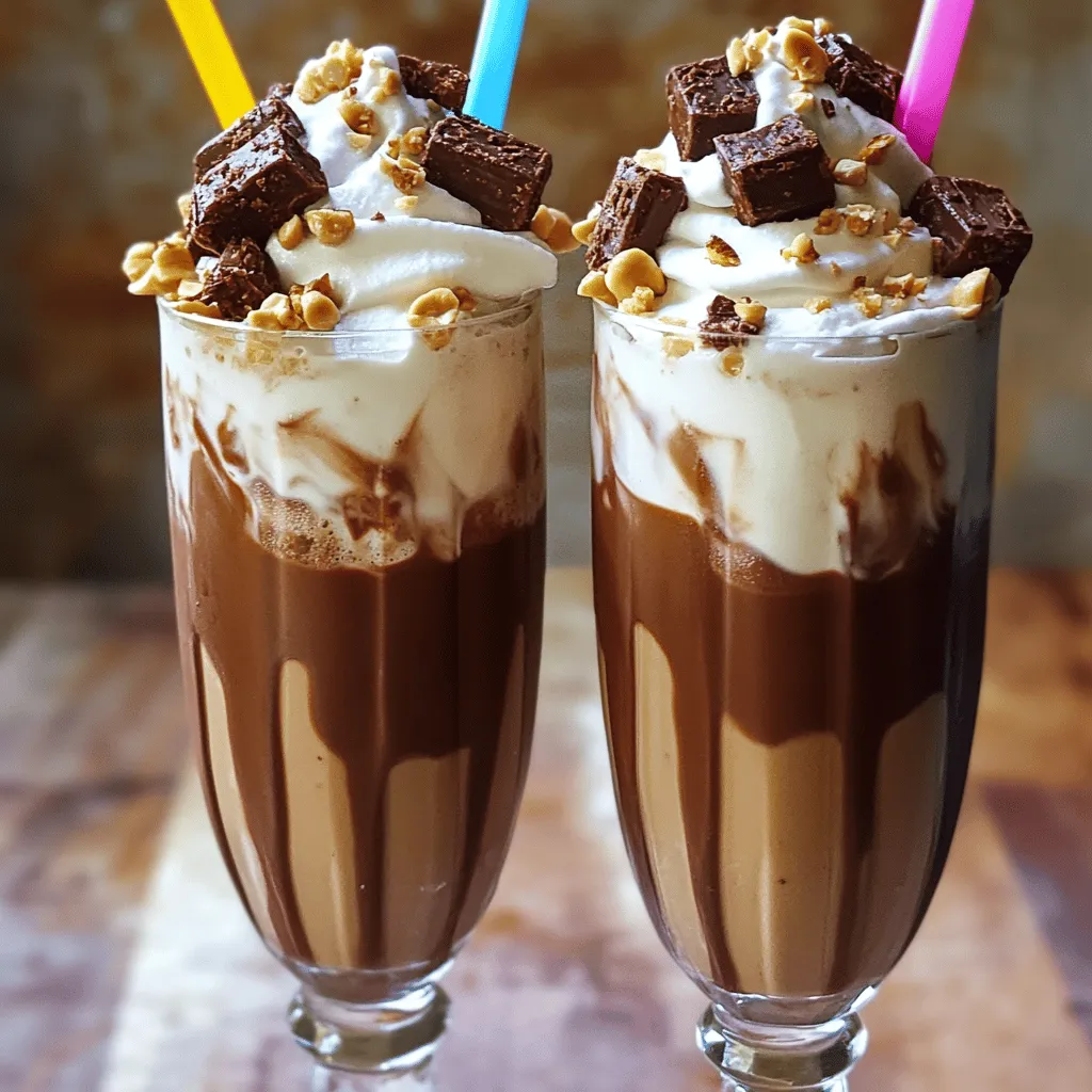 Easy Snickers Milkshake Delightfully Creamy Treat