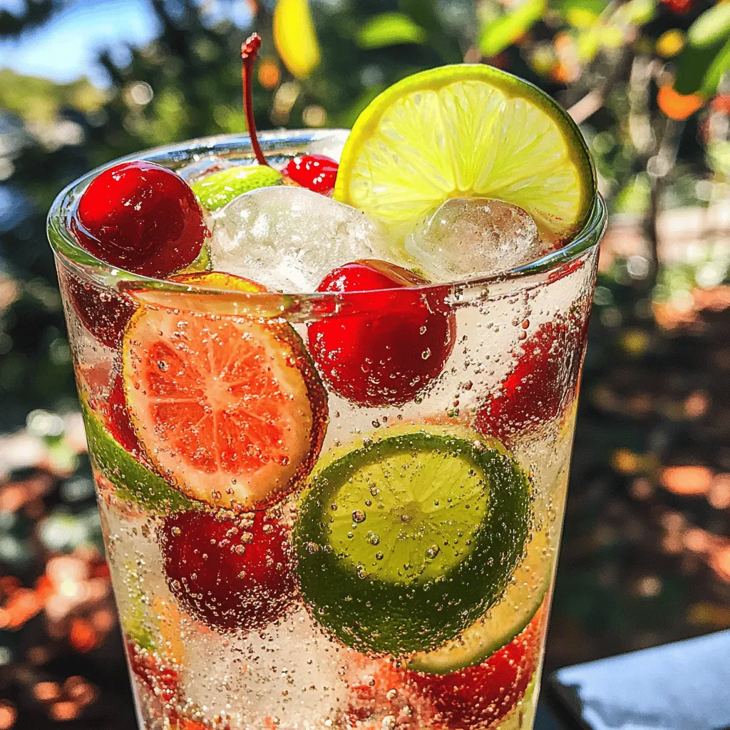 Fizzy Cherry Limeade Splash: A Refreshing Summer Delight