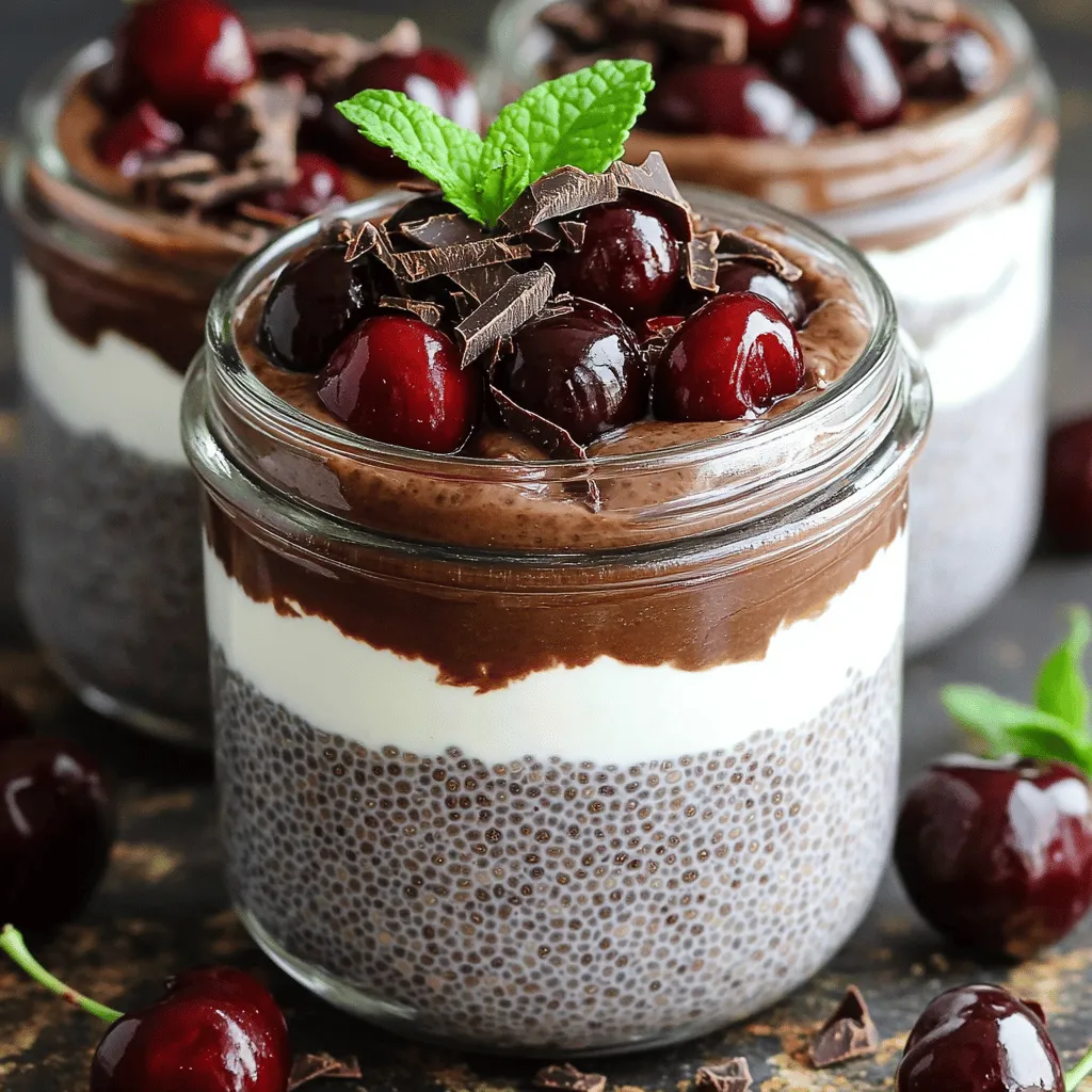 Black Forest Overnight Chia Pudding Easy Recipe