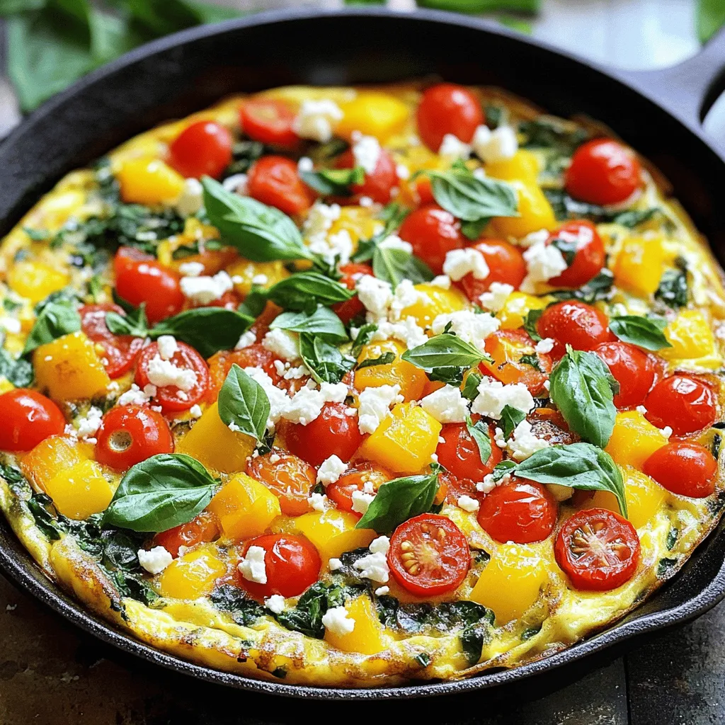 Fluffy Mediterranean Frittata Quick and Tasty Recipe