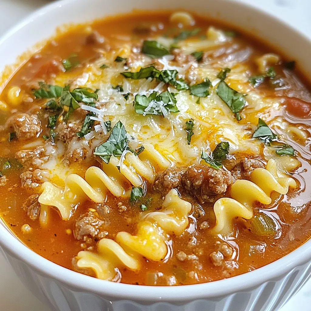 Cozy Lasagna Soup Night Delightful Comfort Food