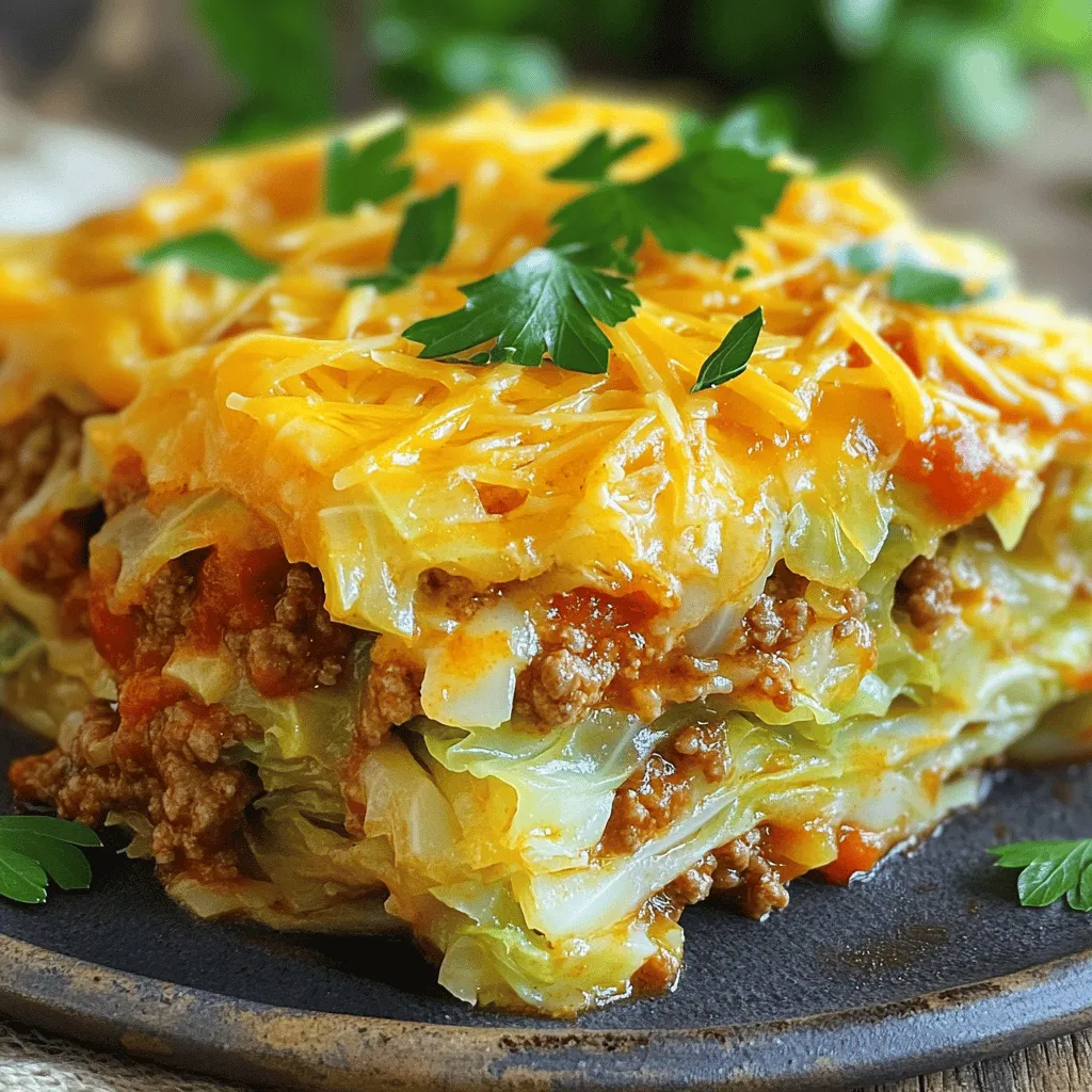 Cabbage and ground beef make a great pair in this casserole. Let’s look at the key ingredients.