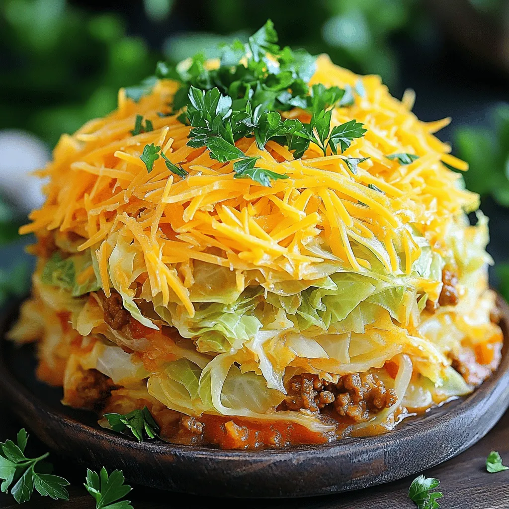 Comforting Cabbage and Ground Beef Casserole Dish