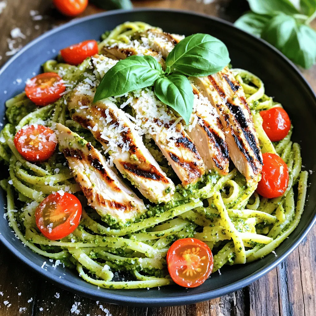 Grilled Chicken Pesto Pasta Flavorful and Quick Meal