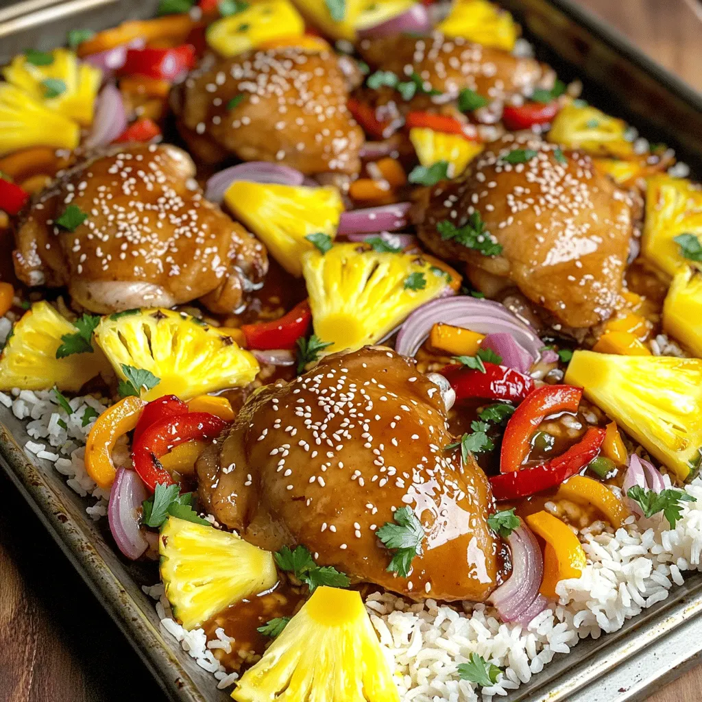 Teriyaki Chicken &#038; Pineapple Sheet Pan Delight