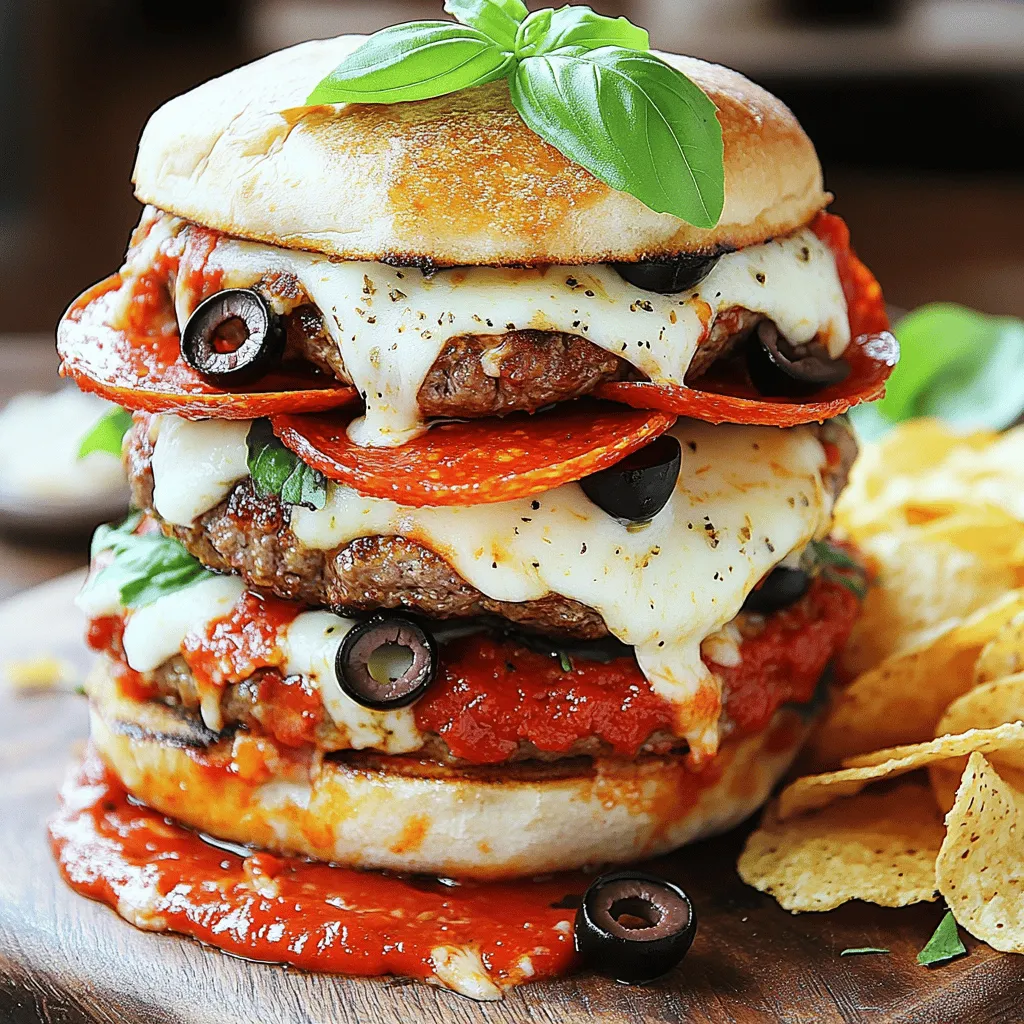Delicious Pizza Burgers: A Fusion of Flavors