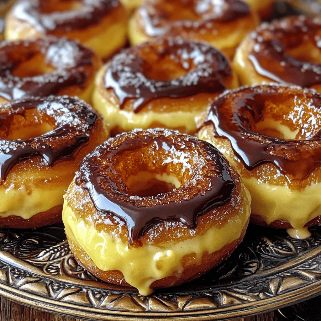 Crème Brûlée Donuts Scrumptious and Sweet Delight