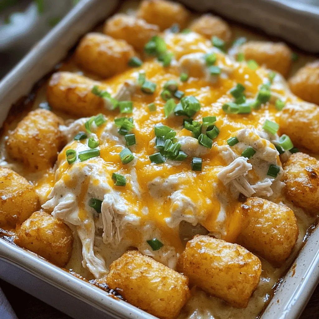 Cracked Out Chicken Tater Tot Casserole Delight