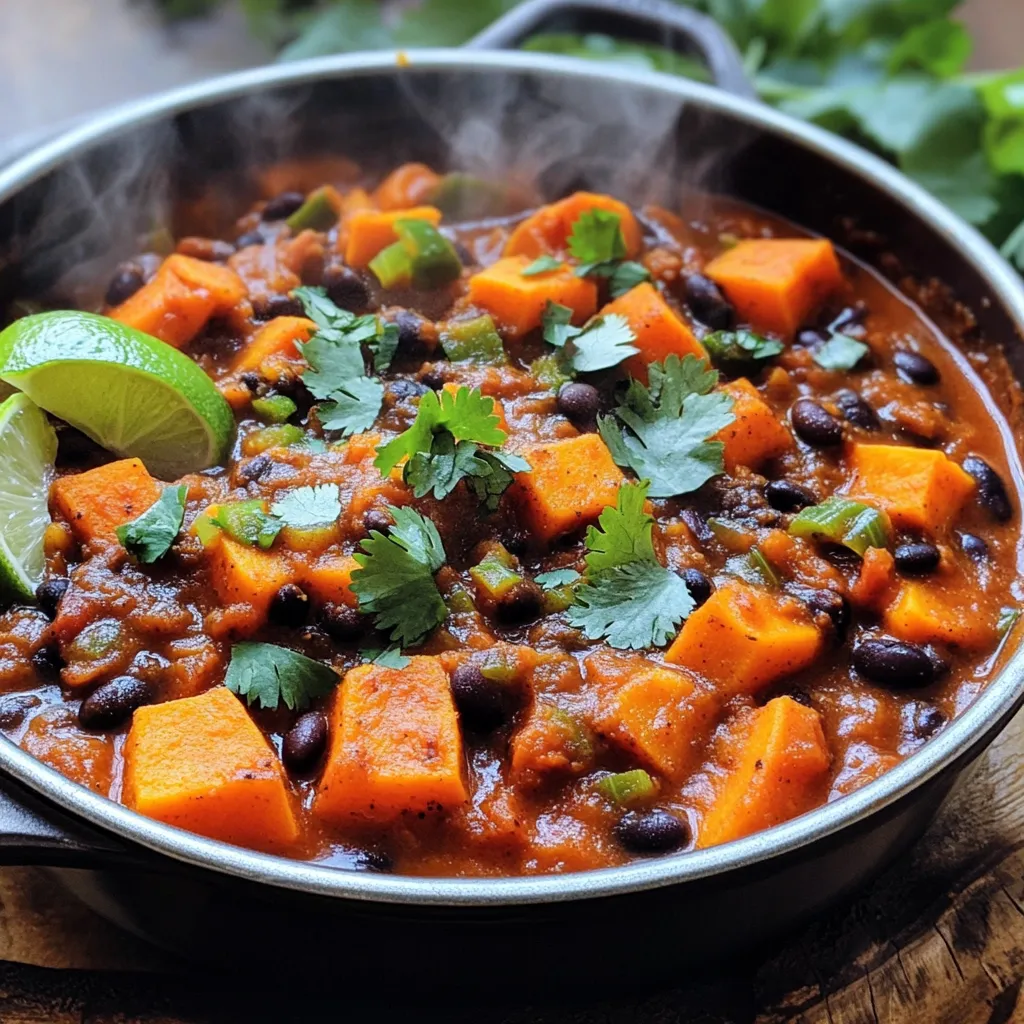 Sweet Potato Black Bean Chili Hearty and Flavorful Meal