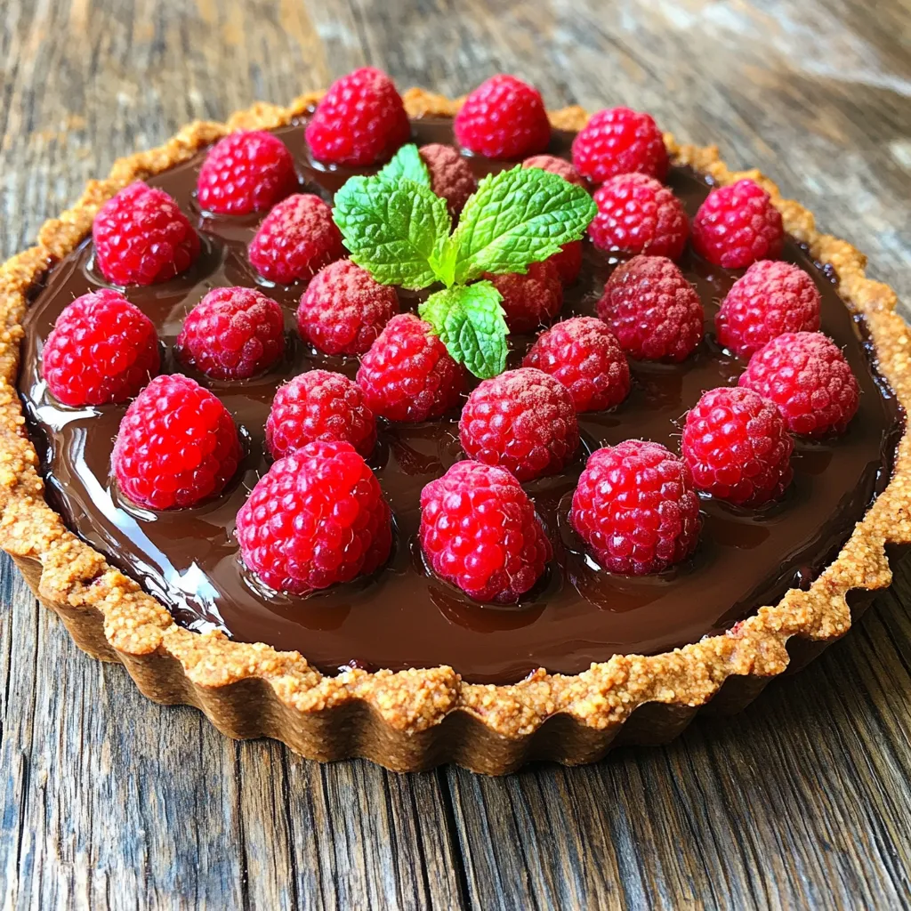 No Bake Chocolate Raspberry Tart Irresistible Delight