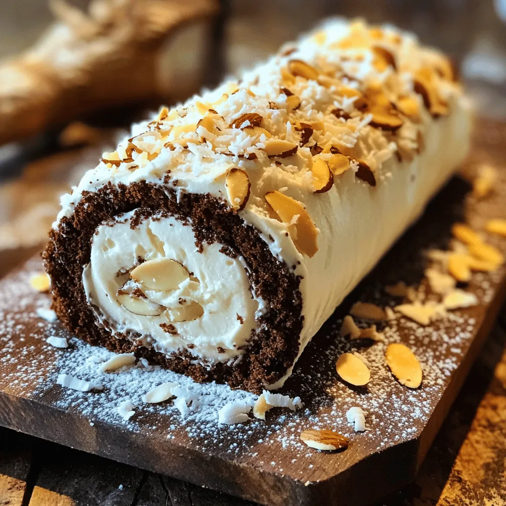Coconut Almond Swiss Roll Cake Delightful and Simple