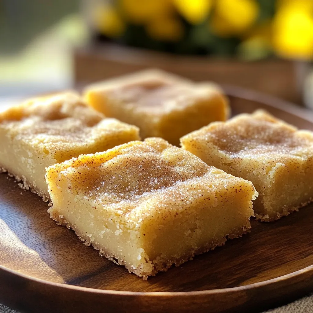 Brown Butter Snickerdoodle Blondies Delightful Treat