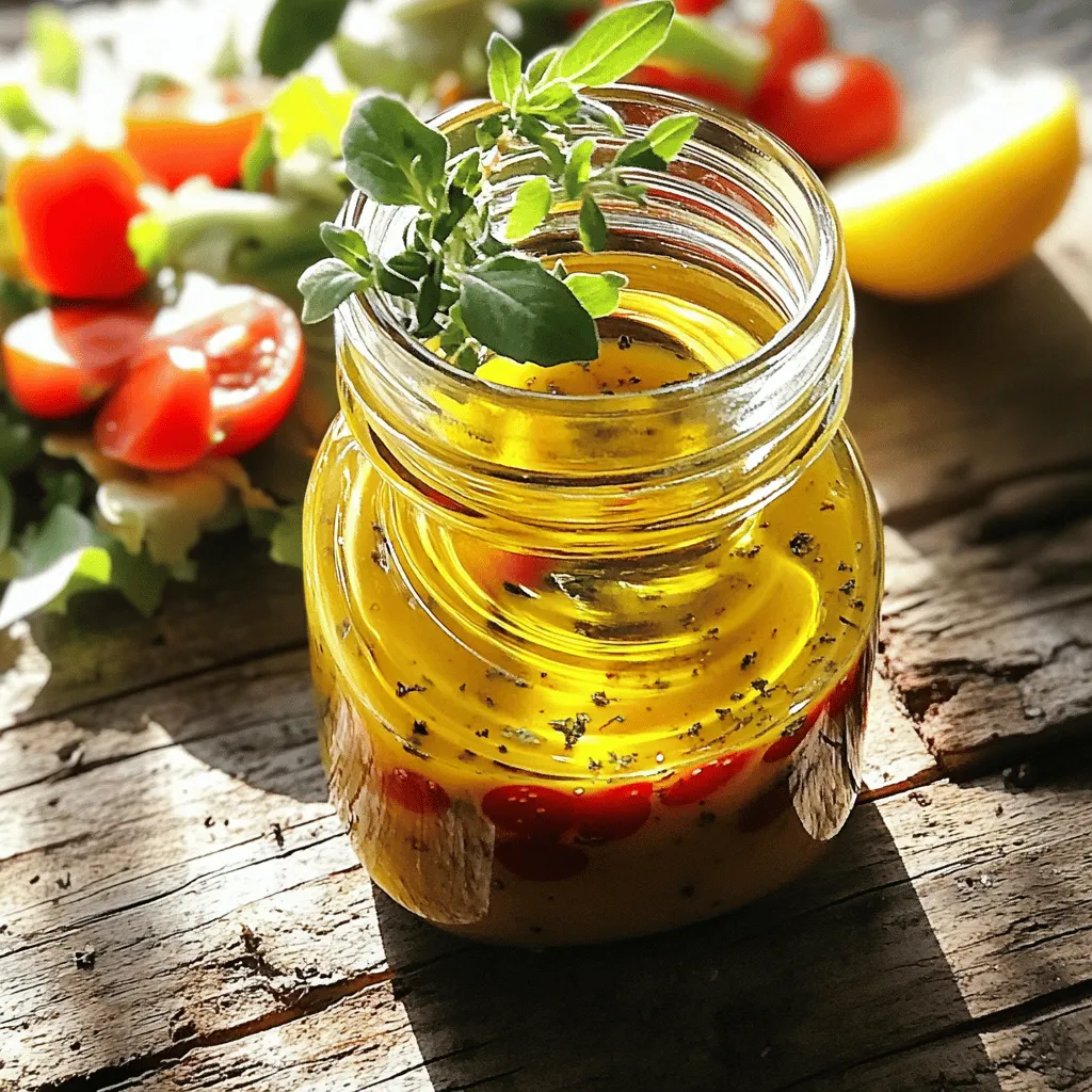 Zesty Mediterranean Vinaigrette: An Introduction to Flavorful and Healthy Dressing