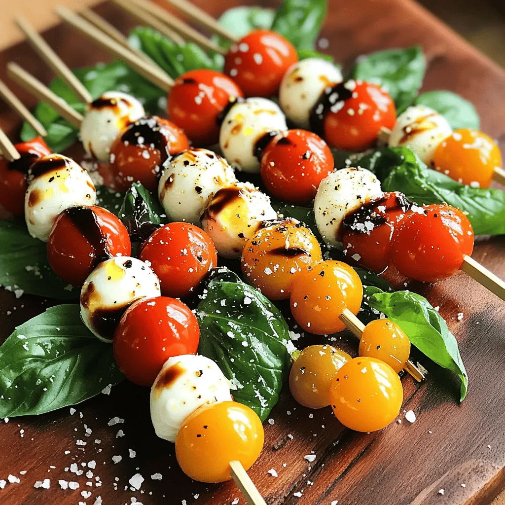 Classic Caprese Salad Skewers Easy Fresh Appetizer