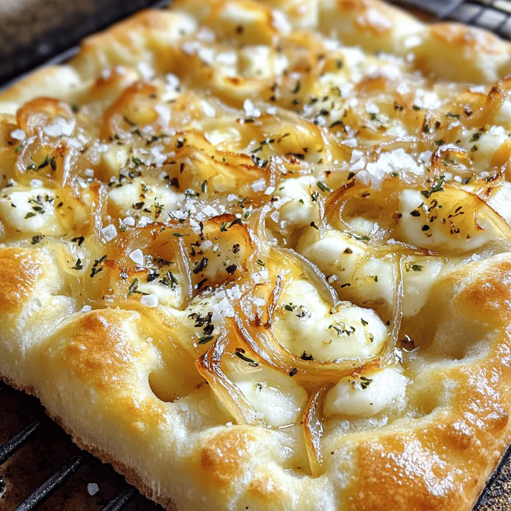 Cheesy Onion Focaccia Bread Simple and Tasty Recipe