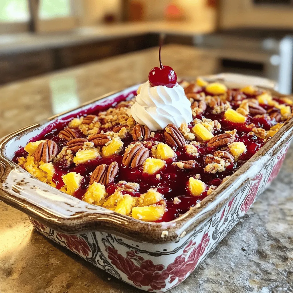 Cherry Pineapple Dump Cake Easy and Delicious Treat