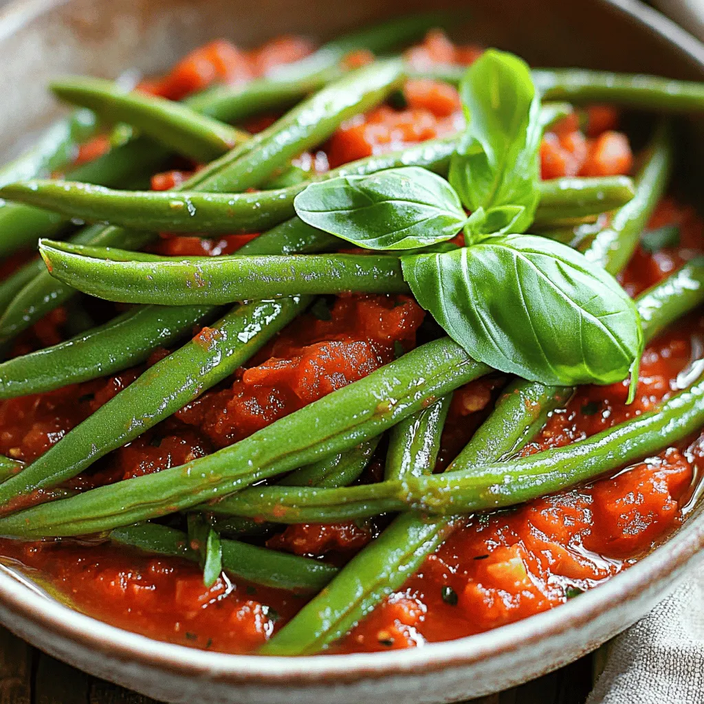 Tasty Green Beans in Tomato Sauce Quick and Easy Recipe