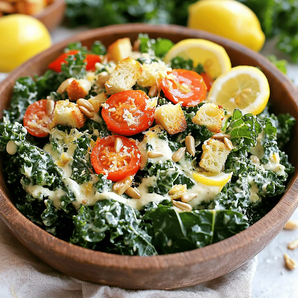 Kale Caesar Salad Fresh and Flavorful Delight