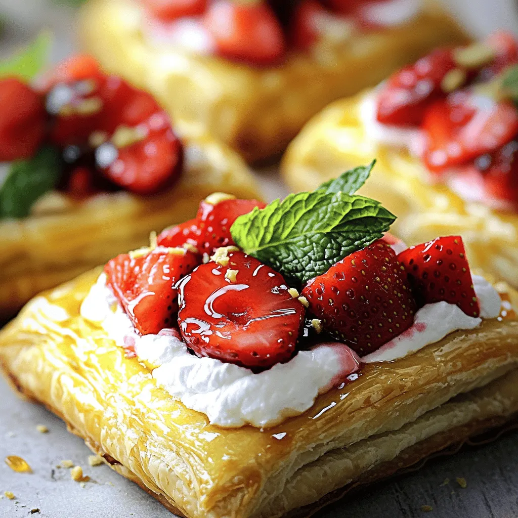 Vegan Strawberry Cream Danish Delightful Dessert Recipe