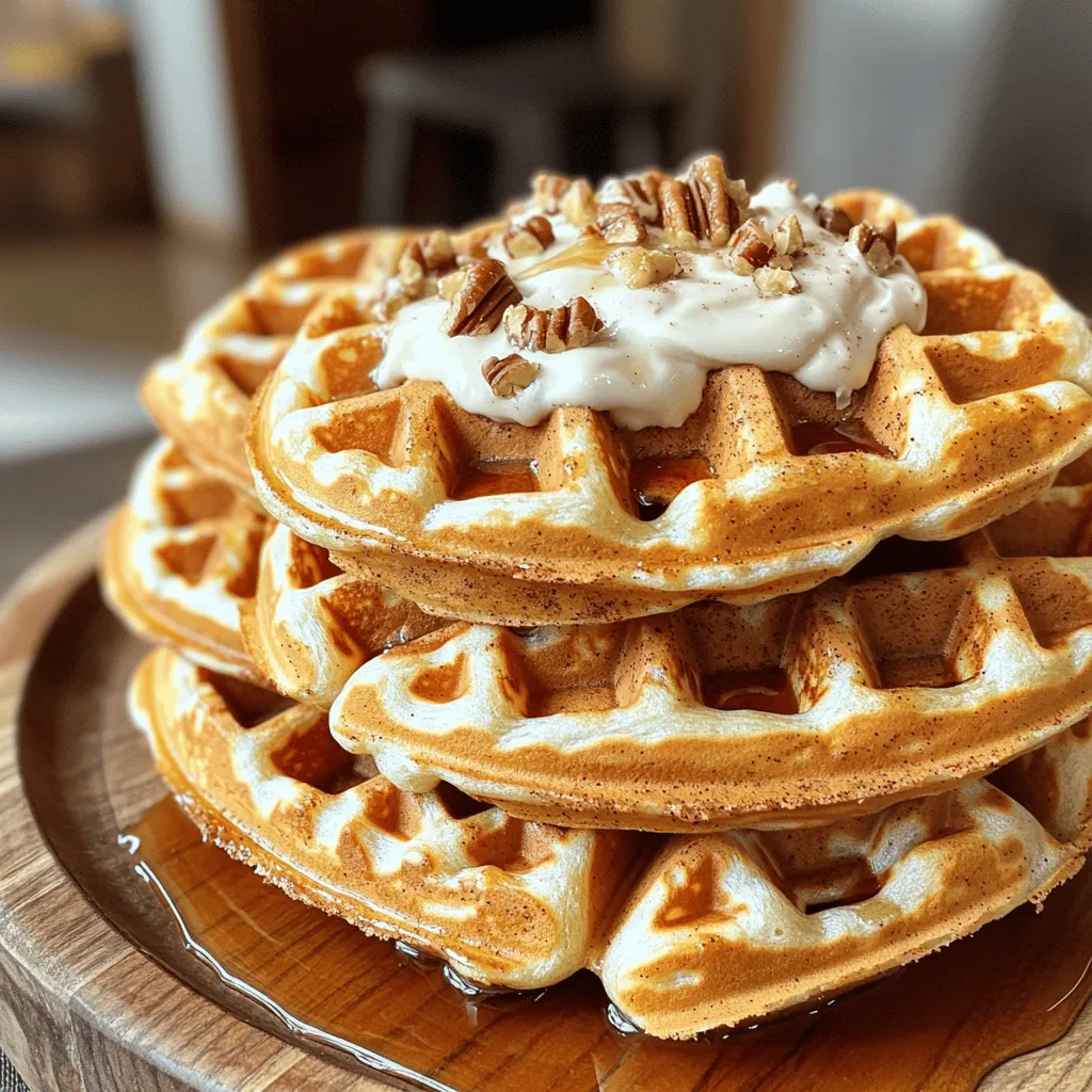 Cinnamon Roll Waffles Irresistible Breakfast Delight